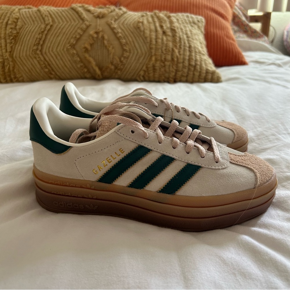 Adidas Gazelle Cream White / Collegiate Green / Magic Beige